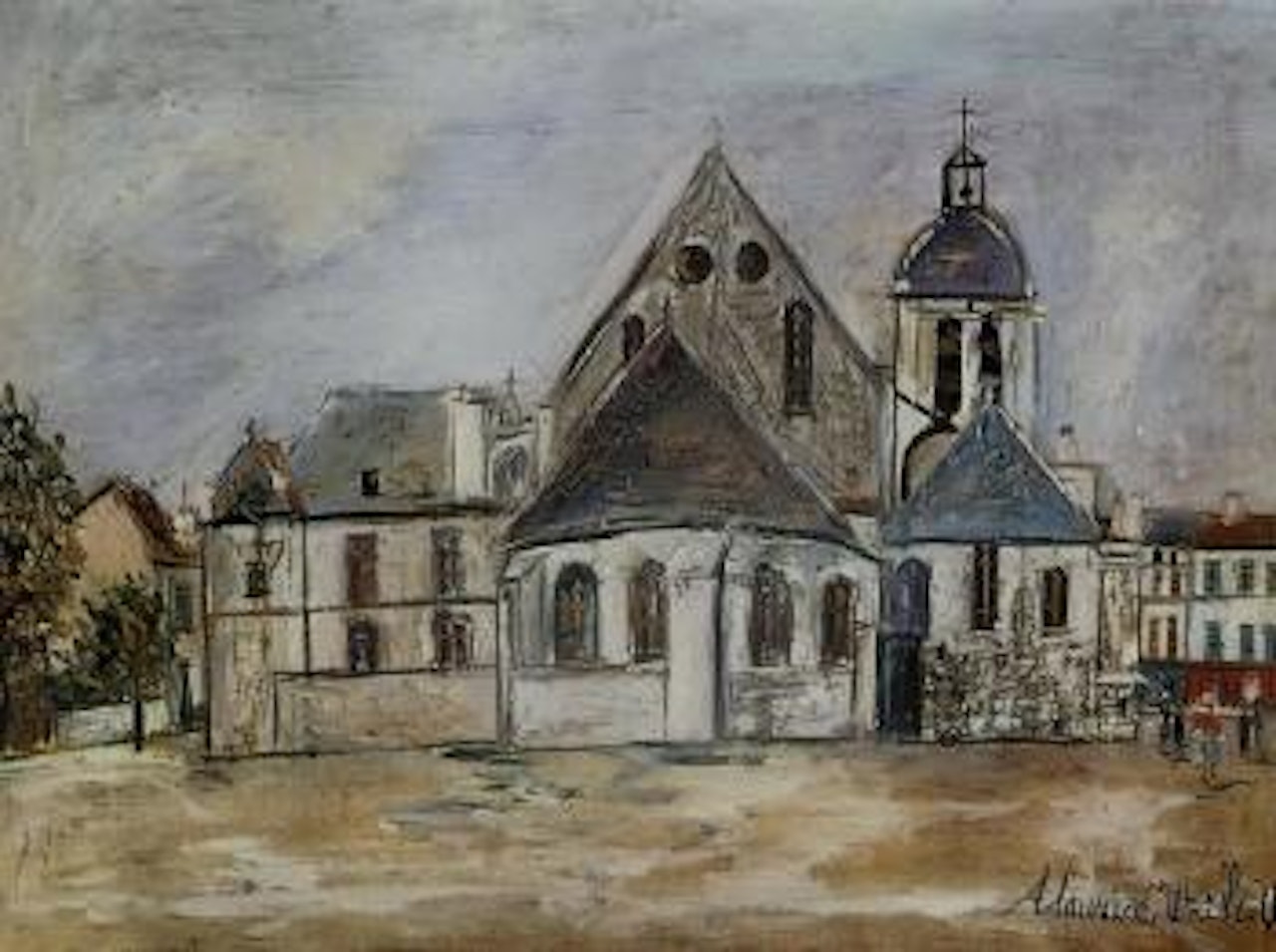 Eglise de Pontoise by Maurice Utrillo
