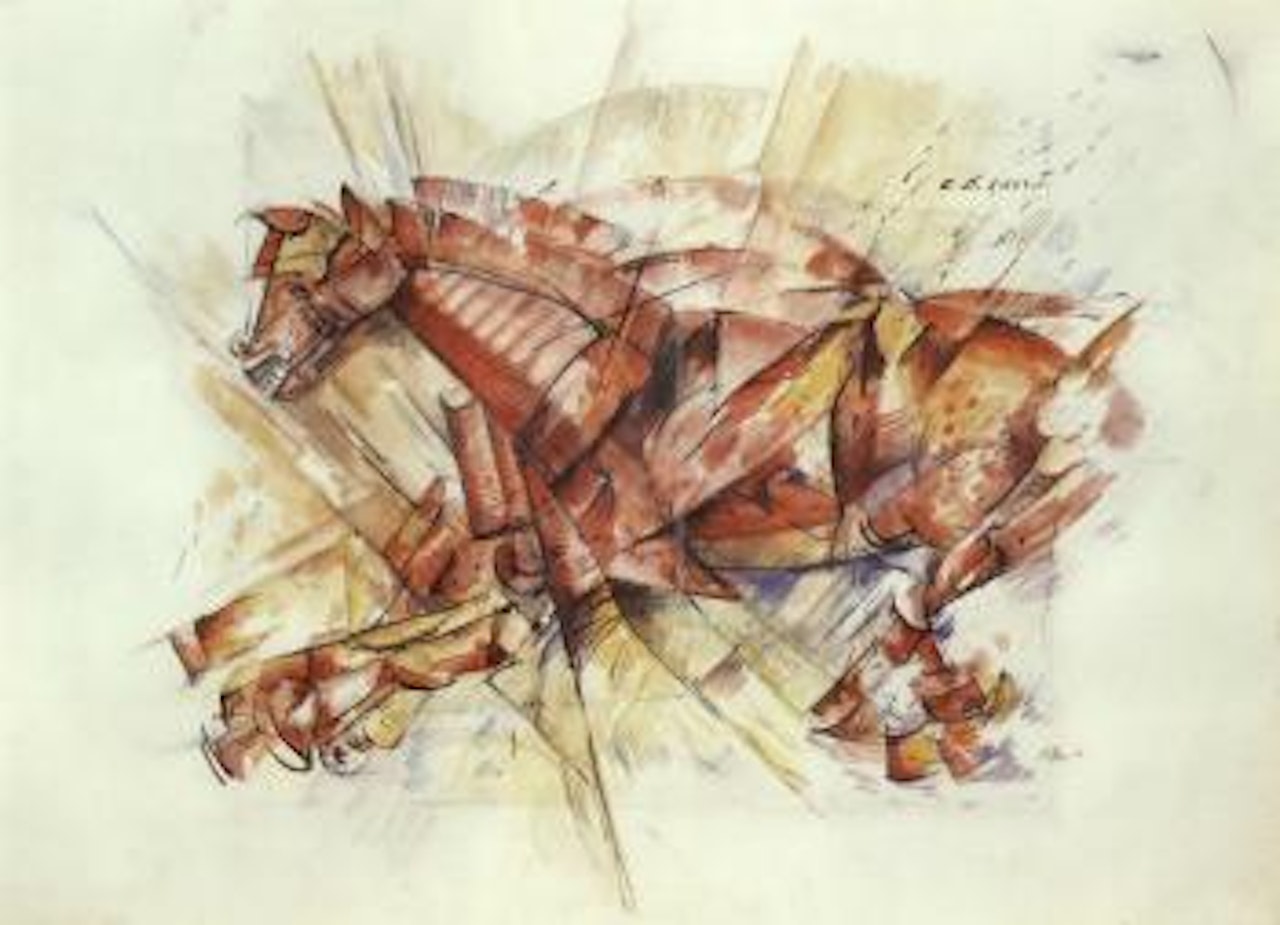 Horse galloping by Carlo Carra