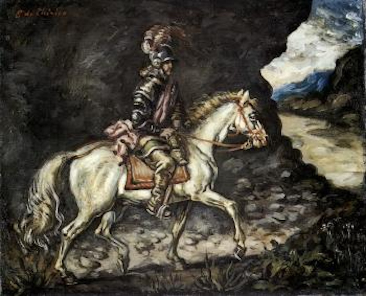 Lonely knight by Giorgio de Chirico