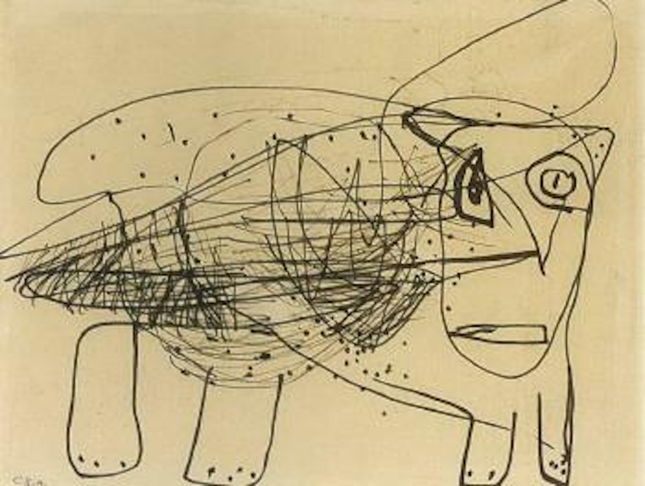 Beest by Karel Appel