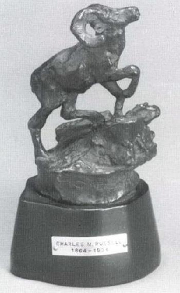 Climbing Bighorn by Charles M Russell