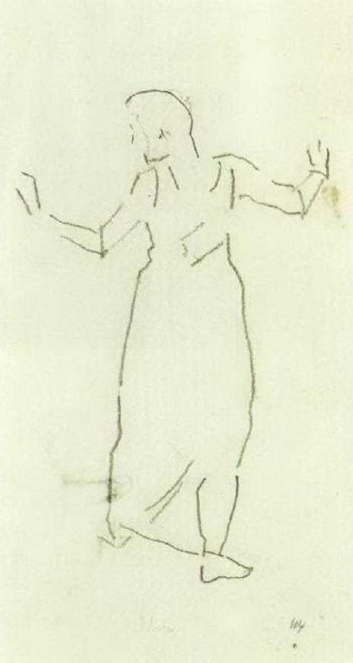 Woman with outstretched arms by Ferdinand Hodler