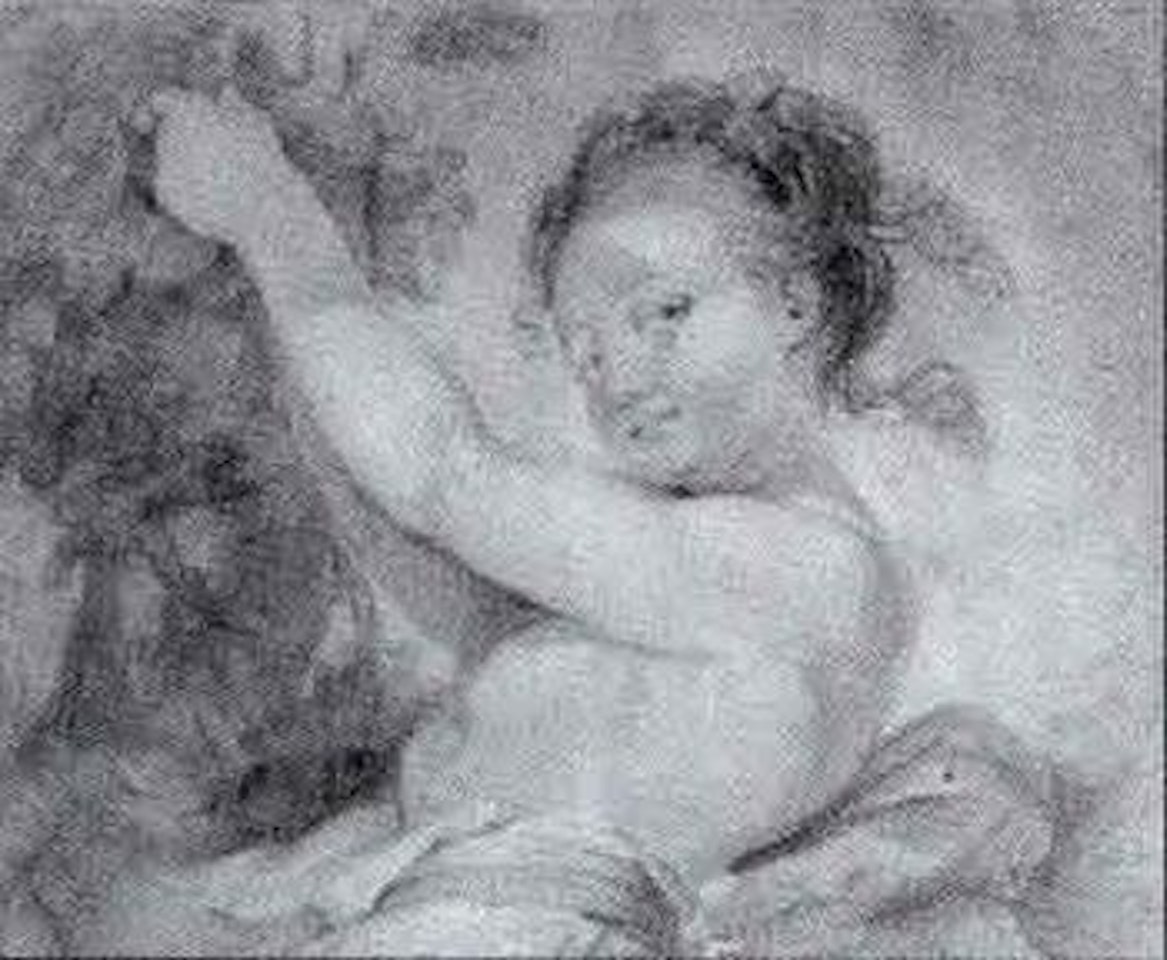Female half-nude by Jean-Honoré Fragonard