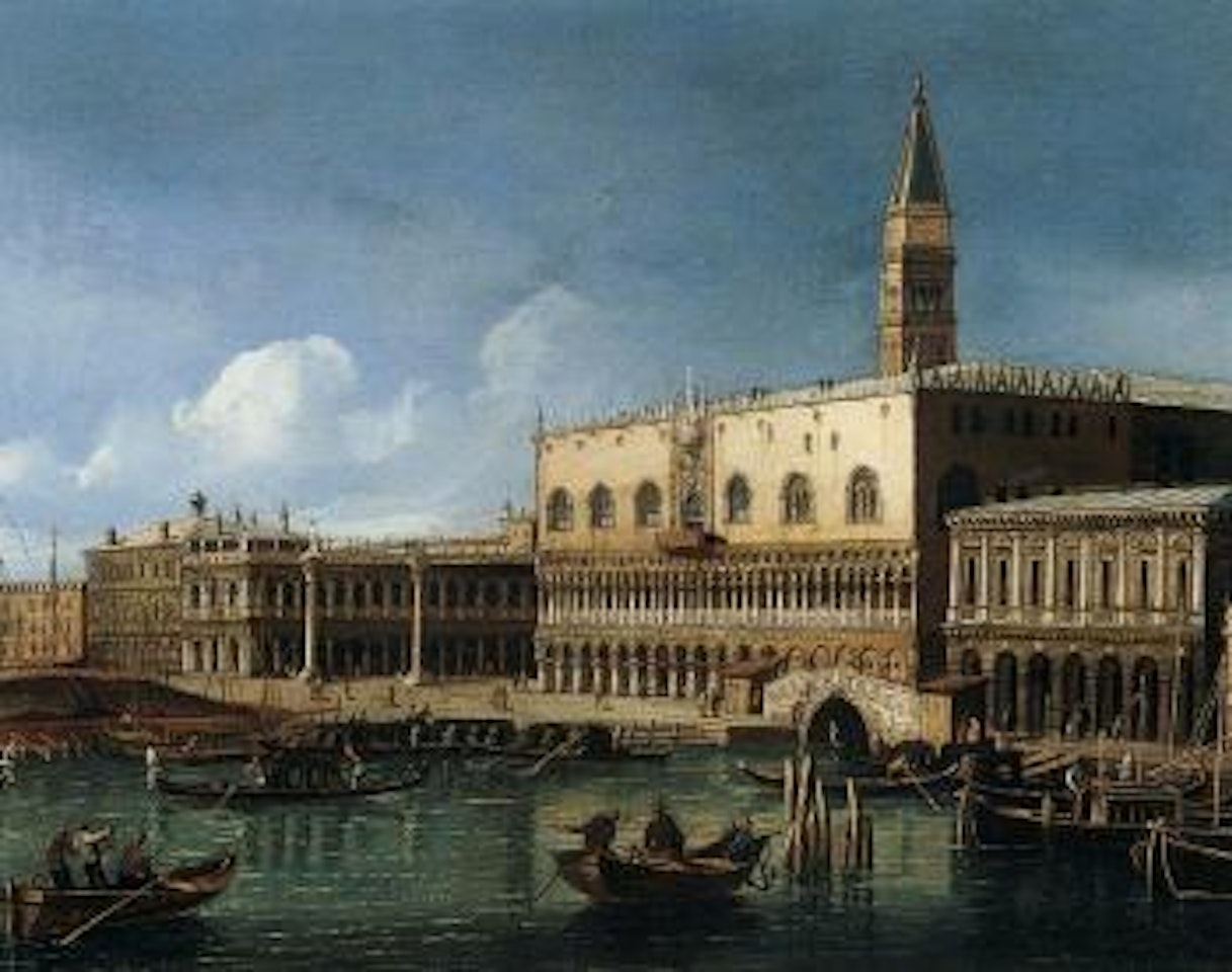 Riva Degli Schiavoni with the Palazzo Ducale, Venice by Canaletto