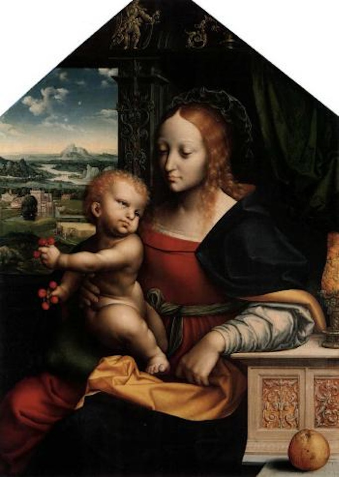 Madonna of the cherries by Joos van Cleve