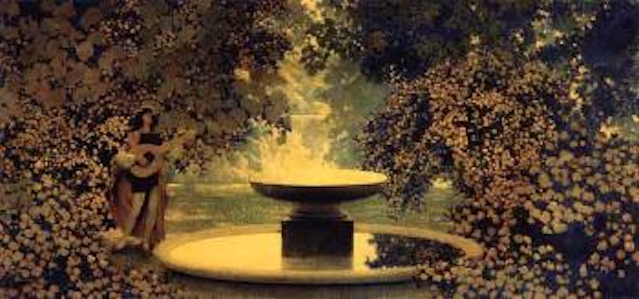 Heading for the knave of hearts by Maxfield Parrish