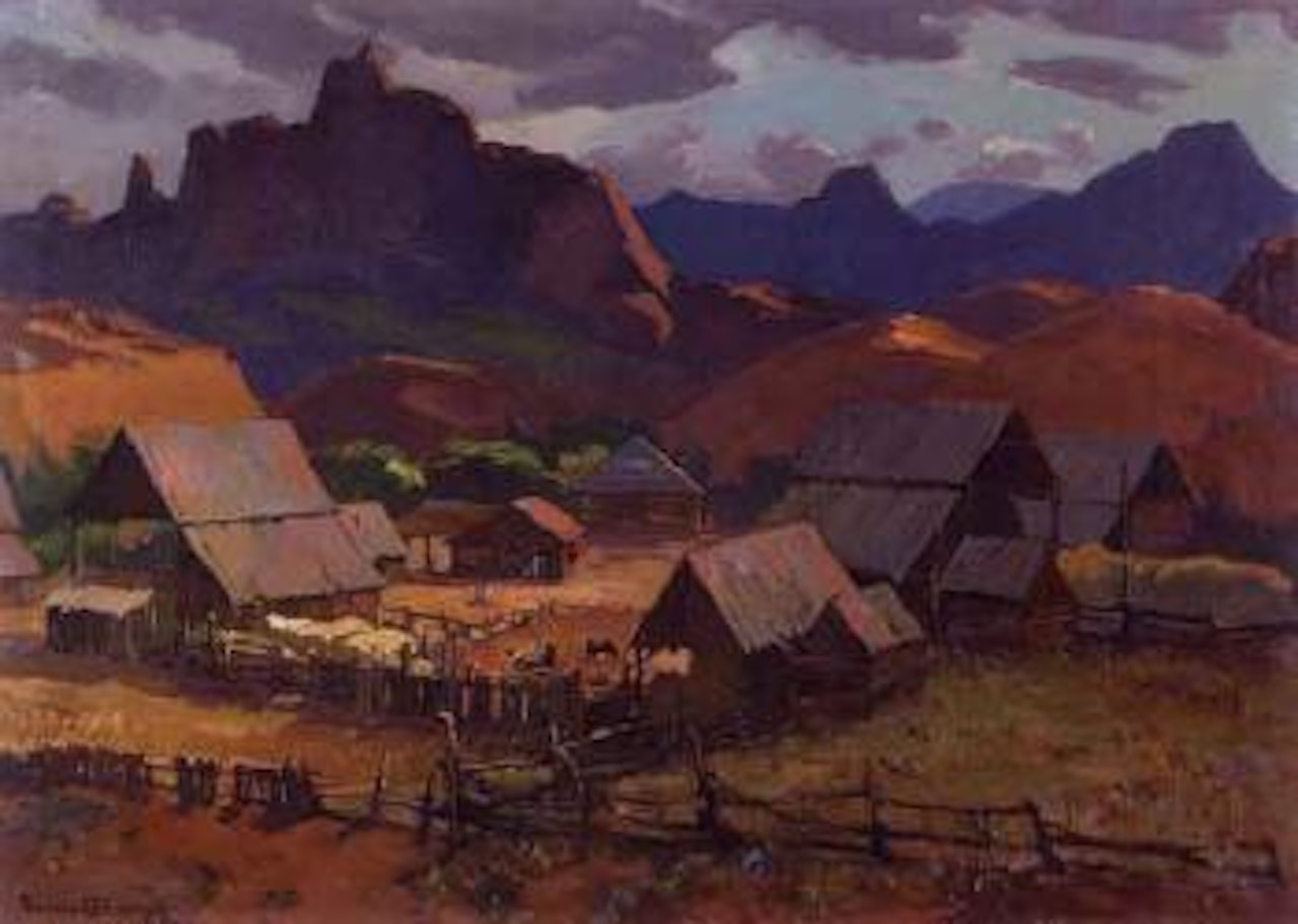 Utah barnyards by Franz A Bischoff
