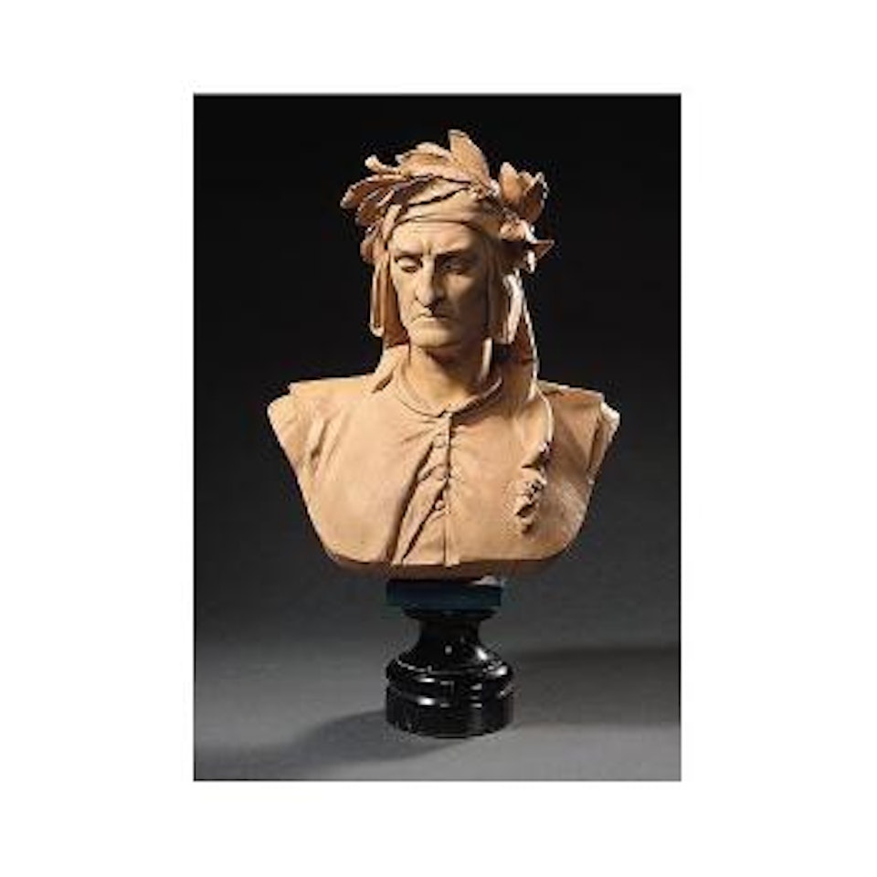 Bust of Dante by Albert-Ernest Carrier-Belleuse