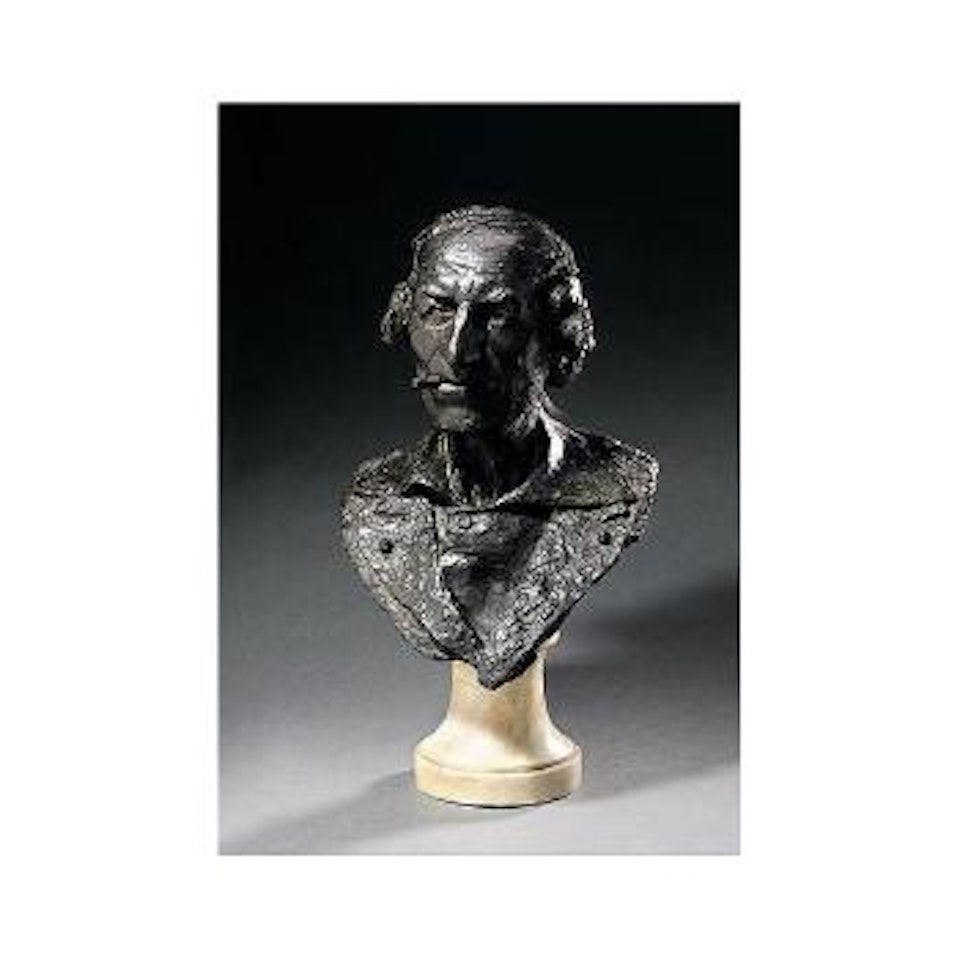 Bust of a man smoking by Jean-Baptiste Carpeaux