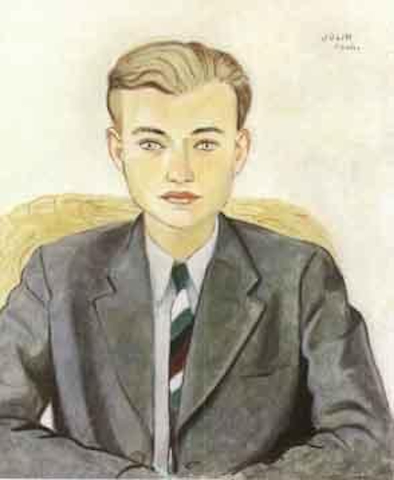 Portrait of young man by Einar Jolin