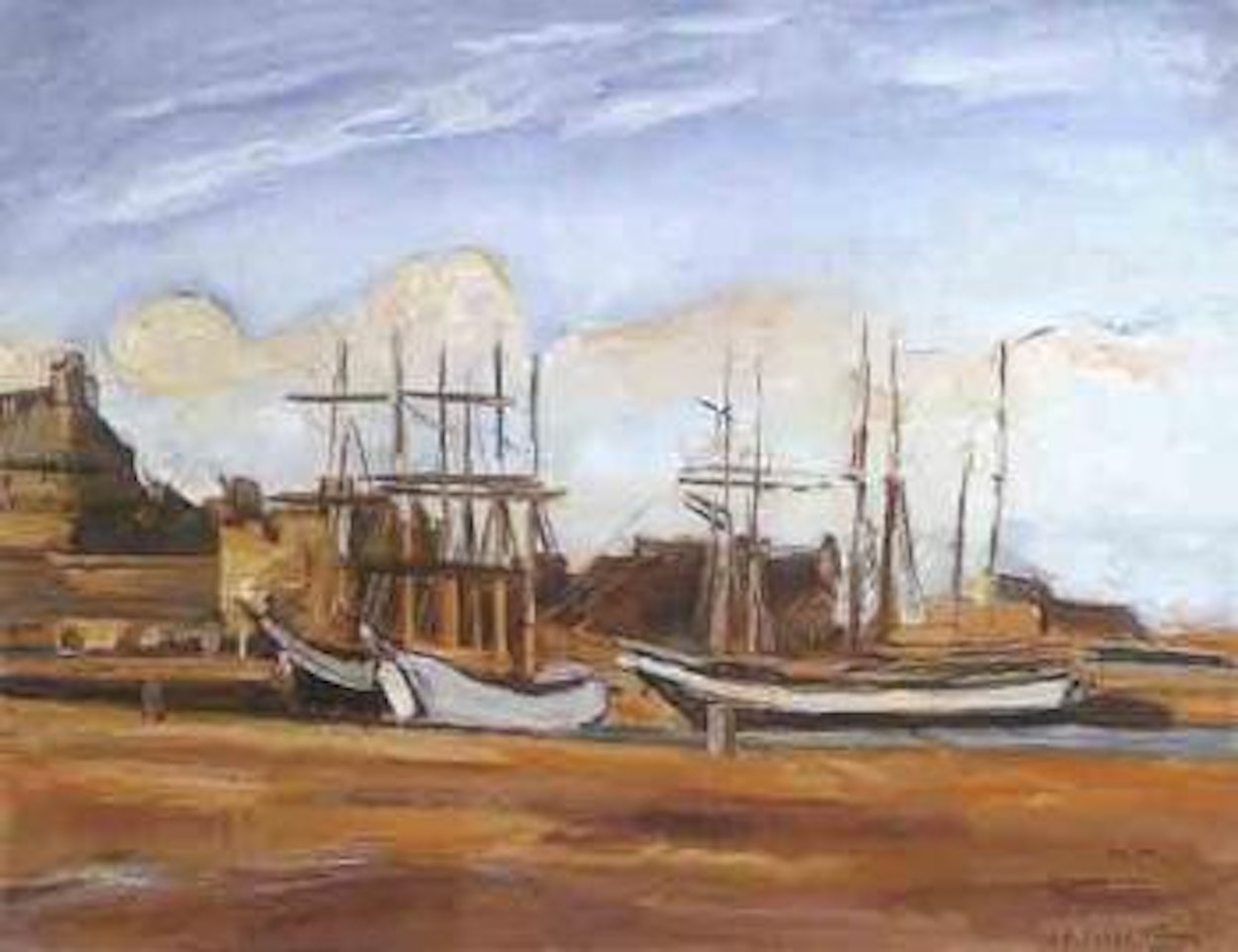 Bateaux a Saint-Malo by Othon Friesz