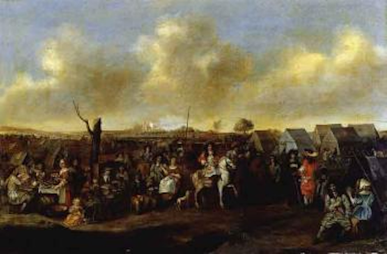 Campment scene by Dutch School