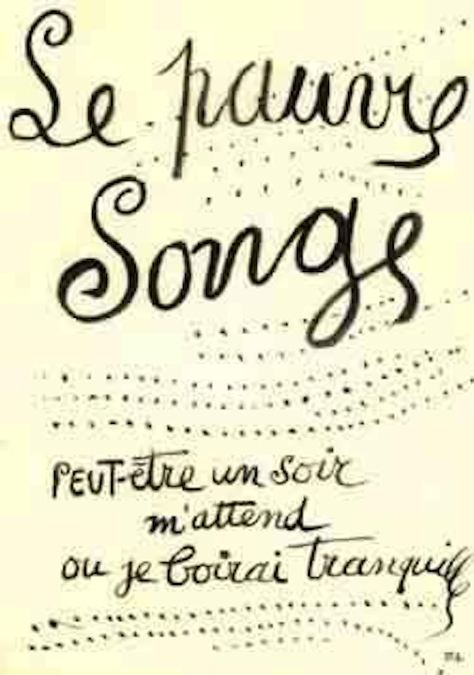 Le pauvre songe, peut-etre un soir, m'attend ou je boirai tranquille by Fernand Leger