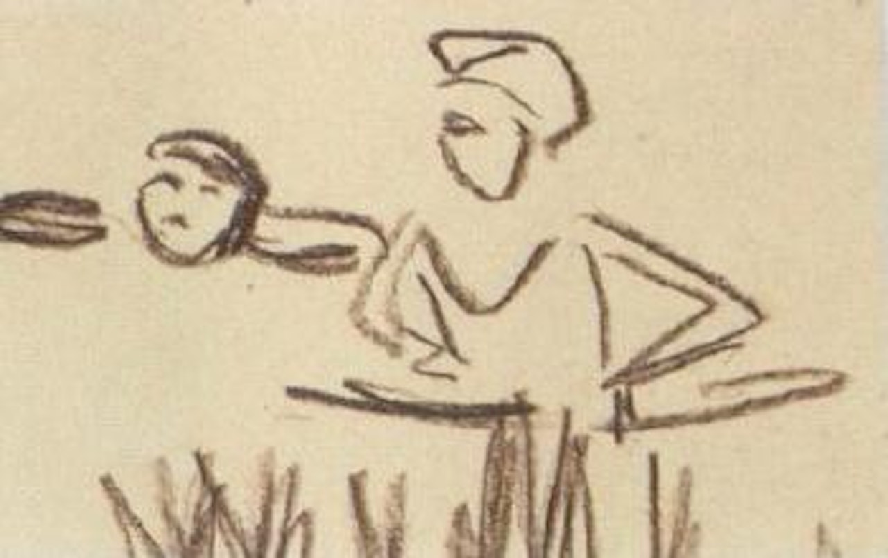 Two bathers by Ernst Ludwig Kirchner