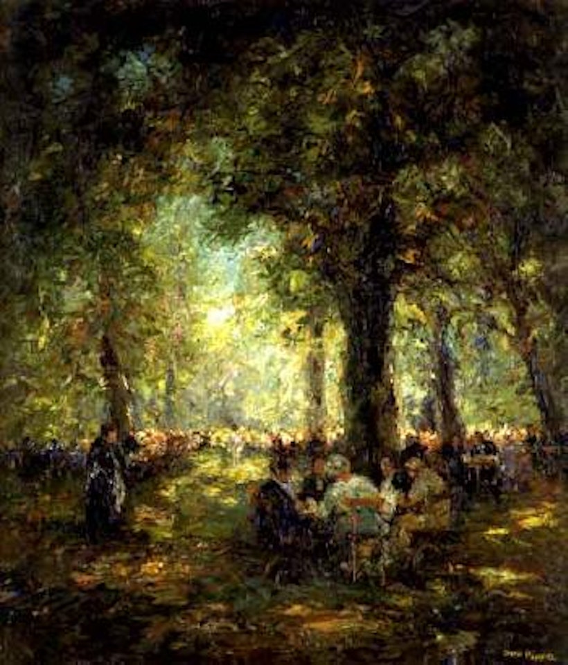 Beer garden by Otto Pippel