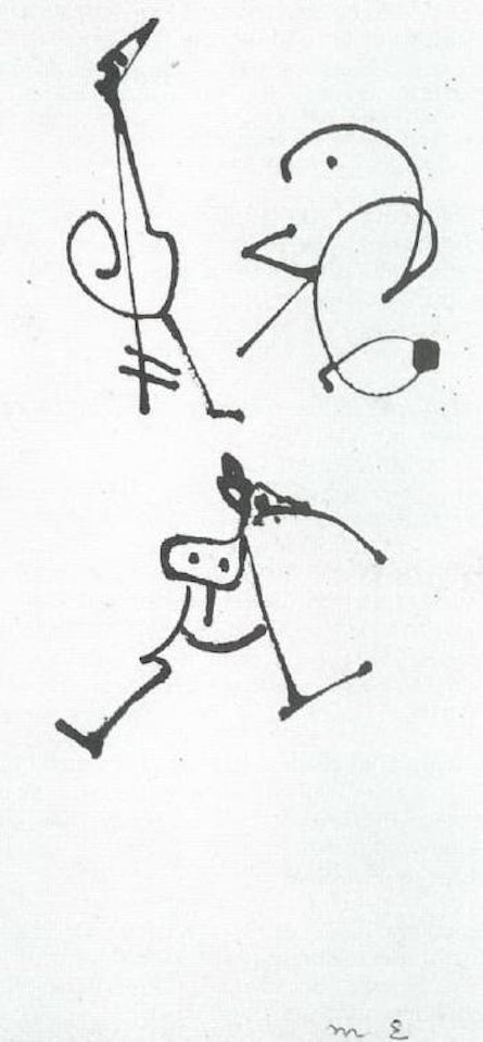 Three figures by Max Ernst