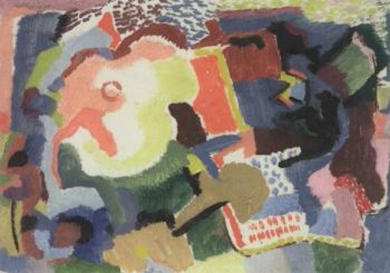 Abstract composition by Max Ackermann