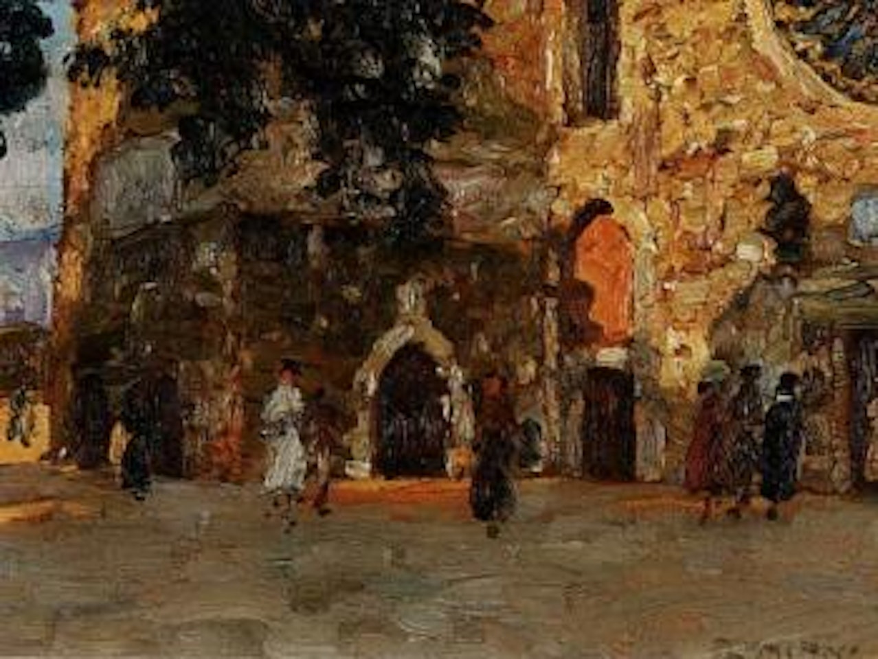 Church square by Ugo Flumiani