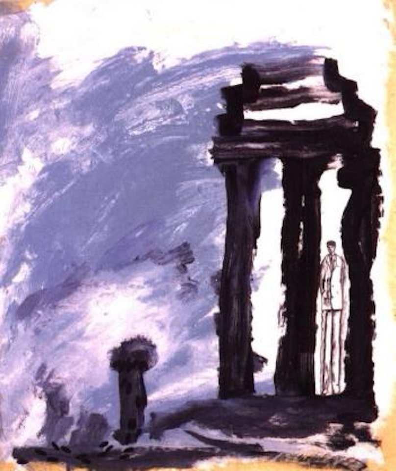 Strolling with de Chirico by Enzo Cucchi