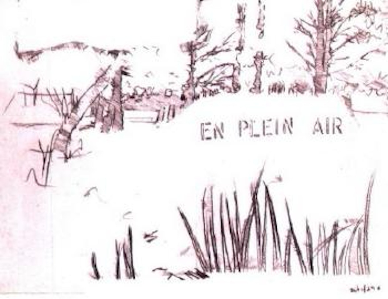 En plein air by Mario Schifano