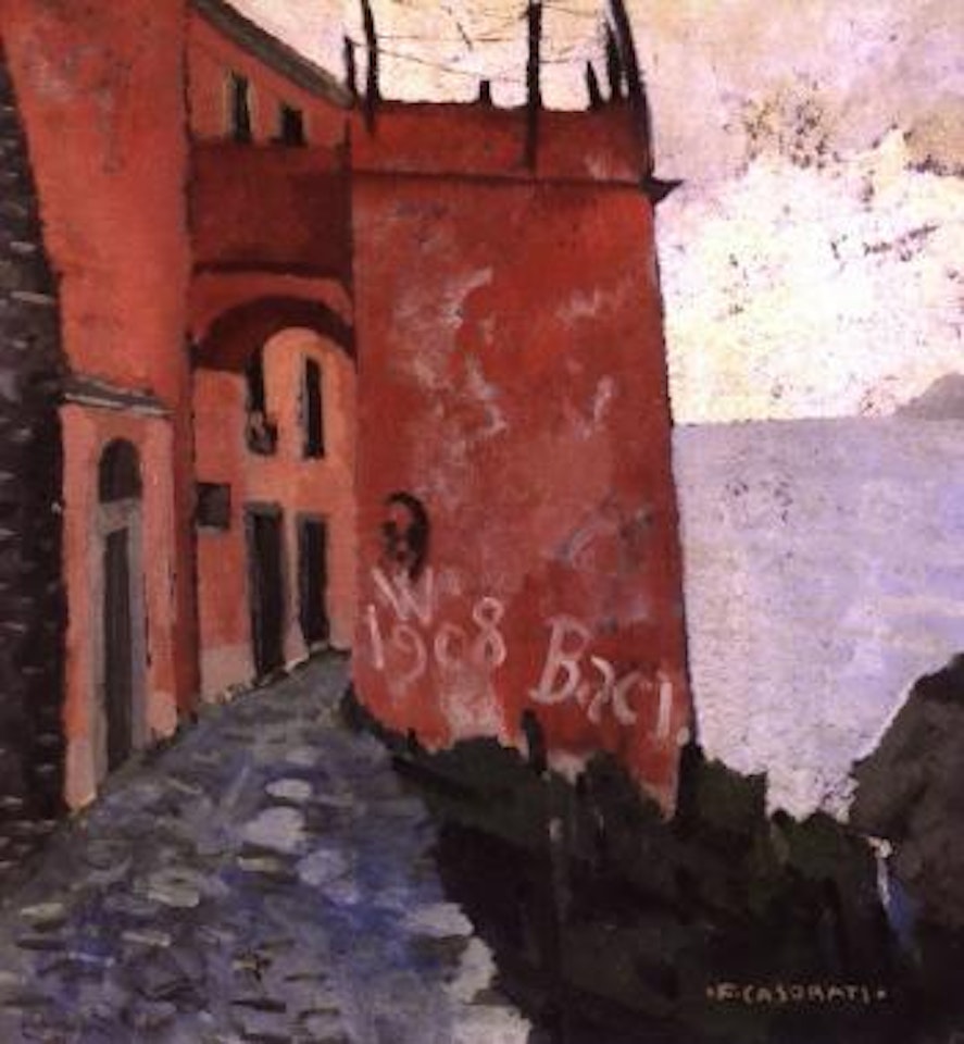 Village in Liguria by Felice Casorati