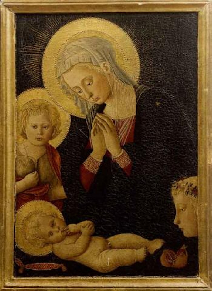 Madonna adoring the Child by Pseudo Pier Francesco Fiorentino