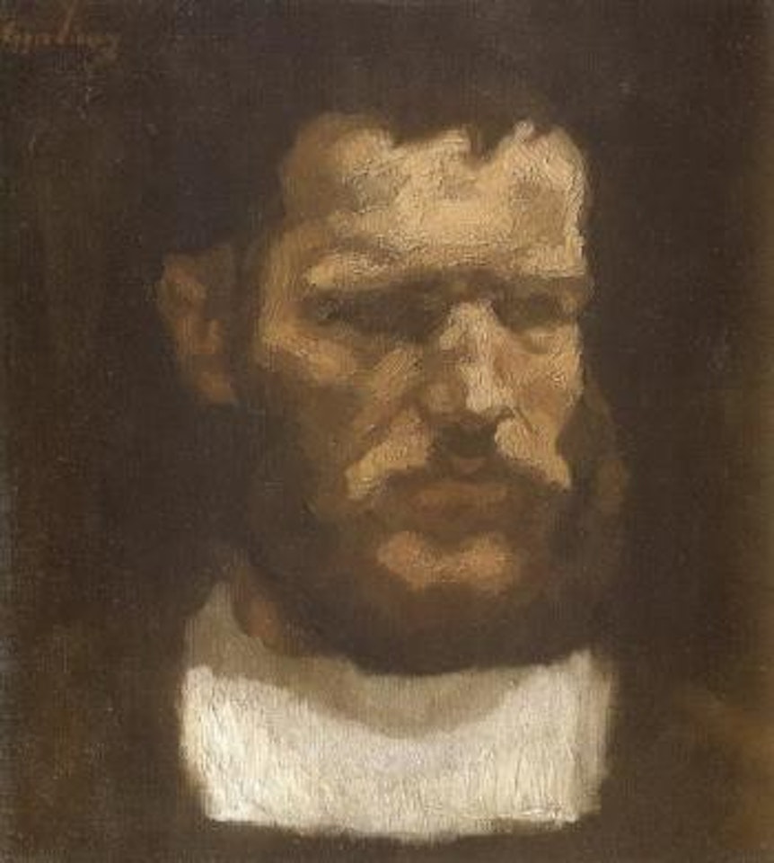 Head of the peasant in 'Life' by Albin Egger-Lienz
