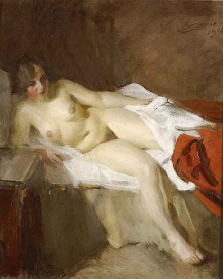 Getting out of bed by Anders Zorn