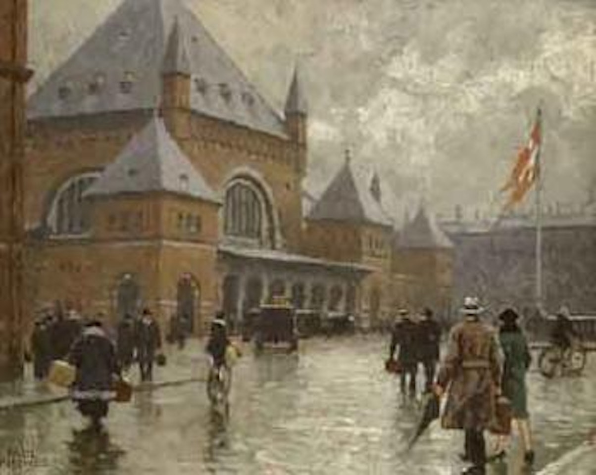 Copenhagen station by Paul Fischer