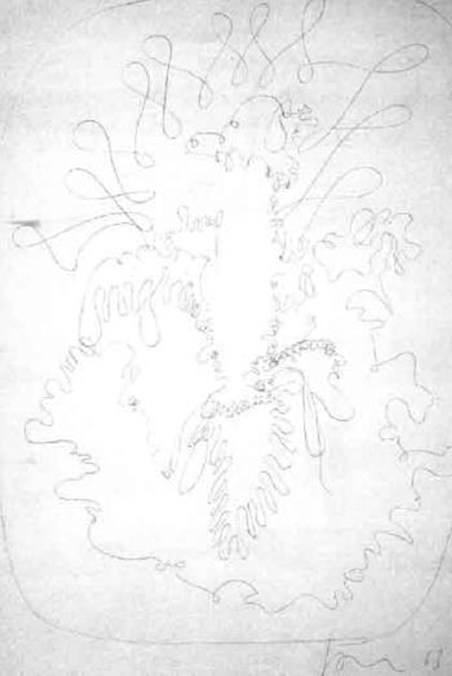 Composition by Lucio Fontana