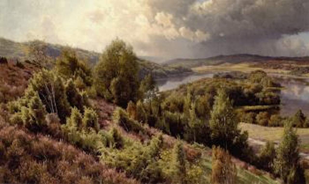 Heather hills, Silkeborg Islands by Peder Mork Monsted