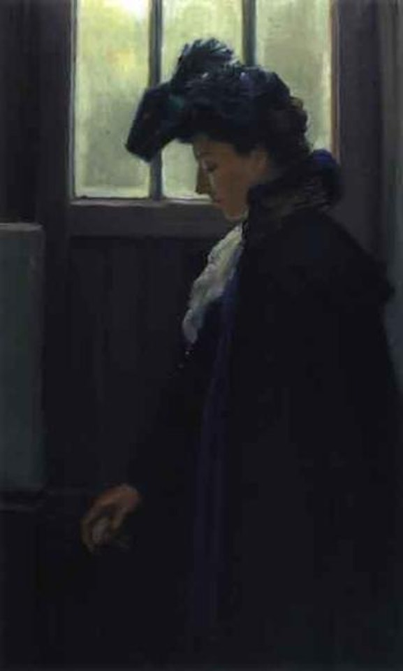 By the door by Albert Edelfelt