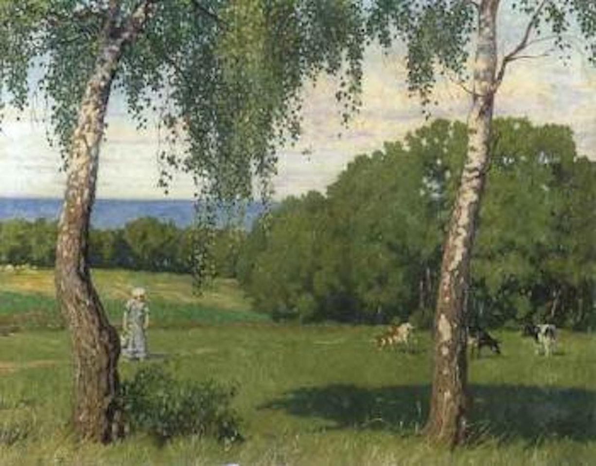 Summer landscape by Paul Fischer