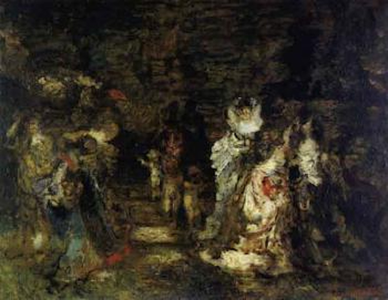 La ceremonie by Adolphe Monticelli