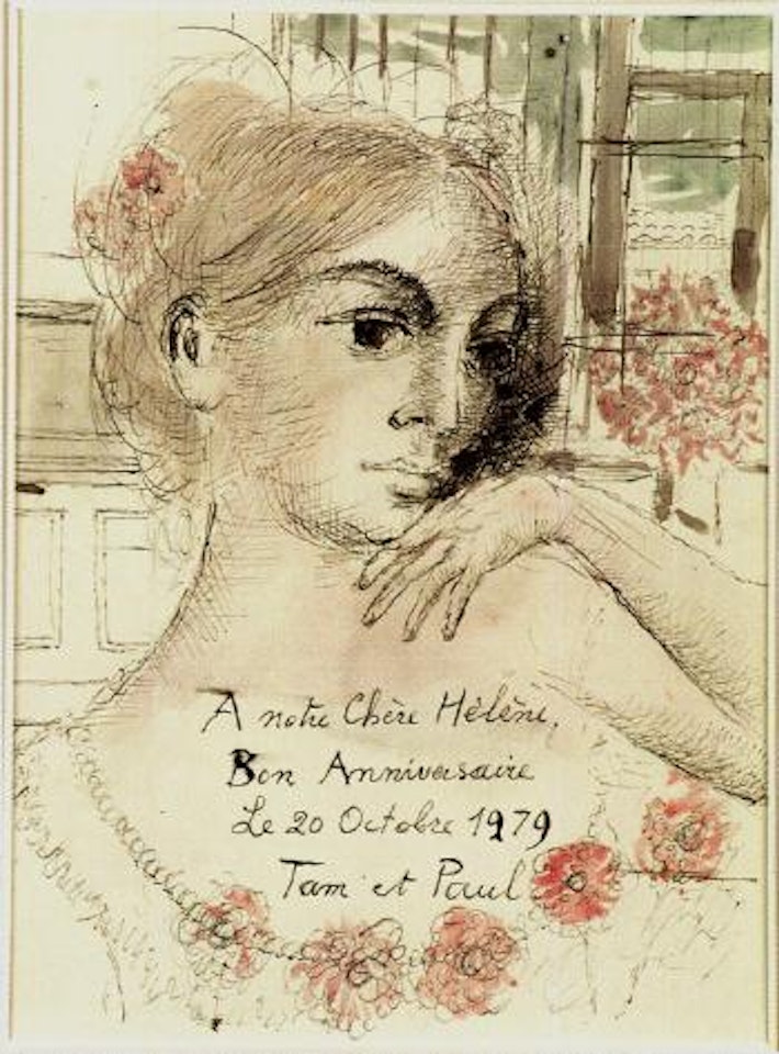Jeune femme a la fenetre by Paul Delvaux