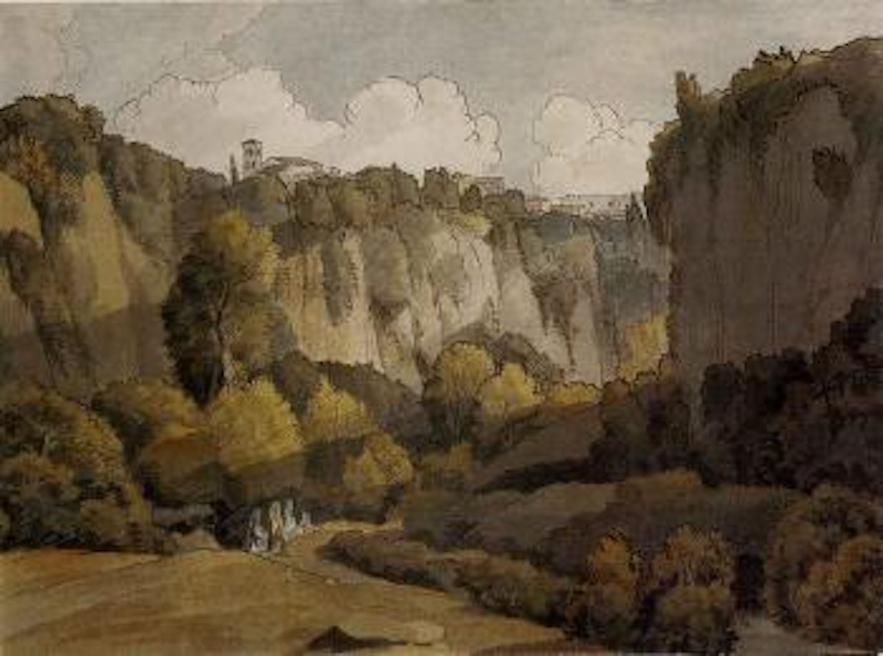 Civita Castellana near Rome by Francis Towne