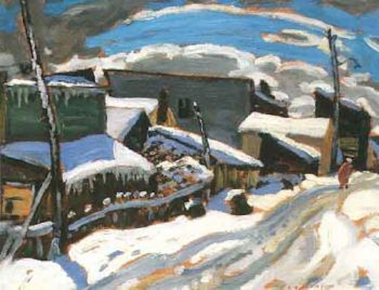 Street, Colbalt, Oct 11th 1932 by Alexander Young Jackson