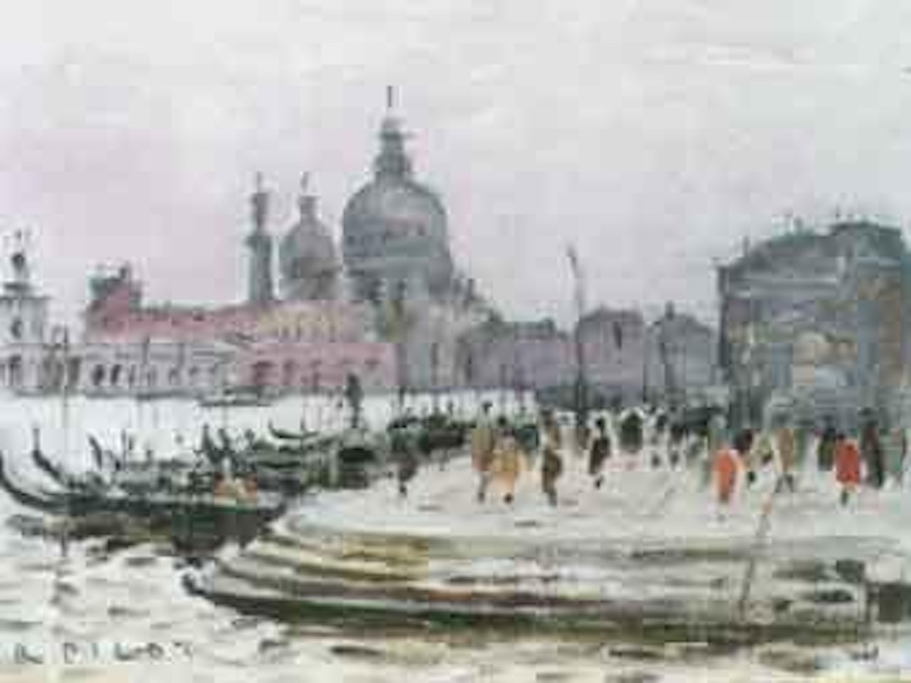 Gondola wharf, Venice by Robert Pilot