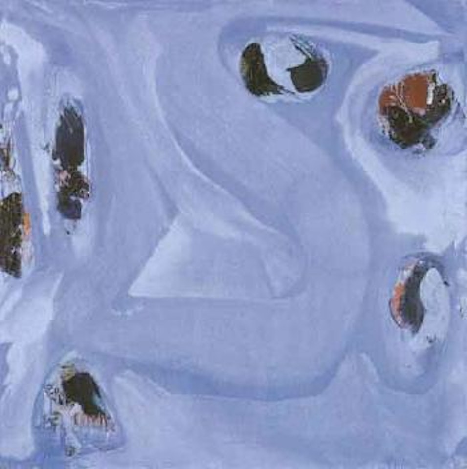 Bleu leger aux taches lourdes by Olivier Debre