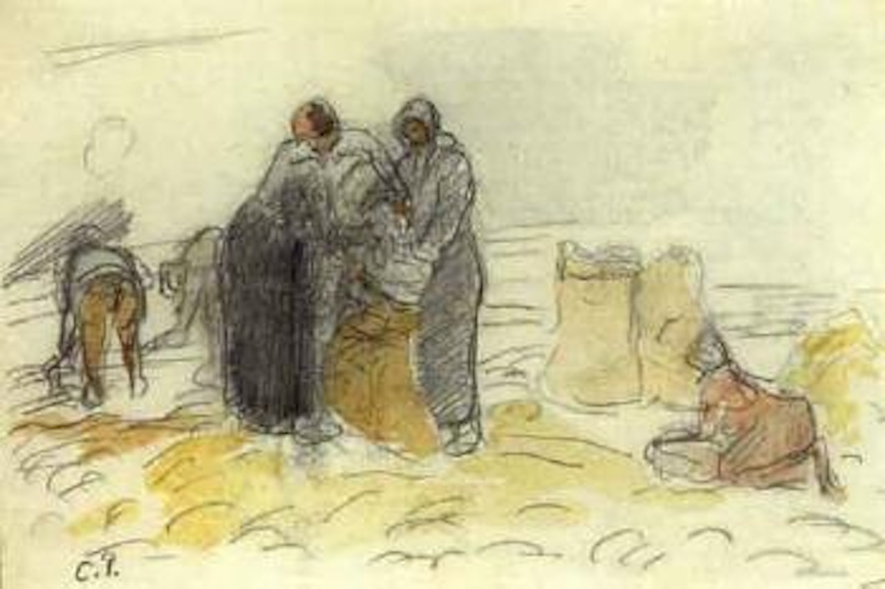Recolte en Bretagne by Camille Pissarro
