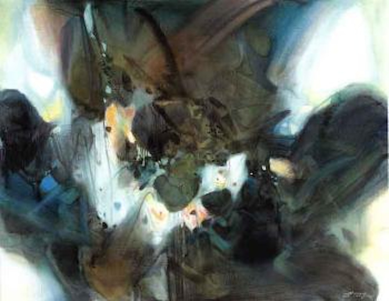 Composition abstraite by Chu Teh-Chun