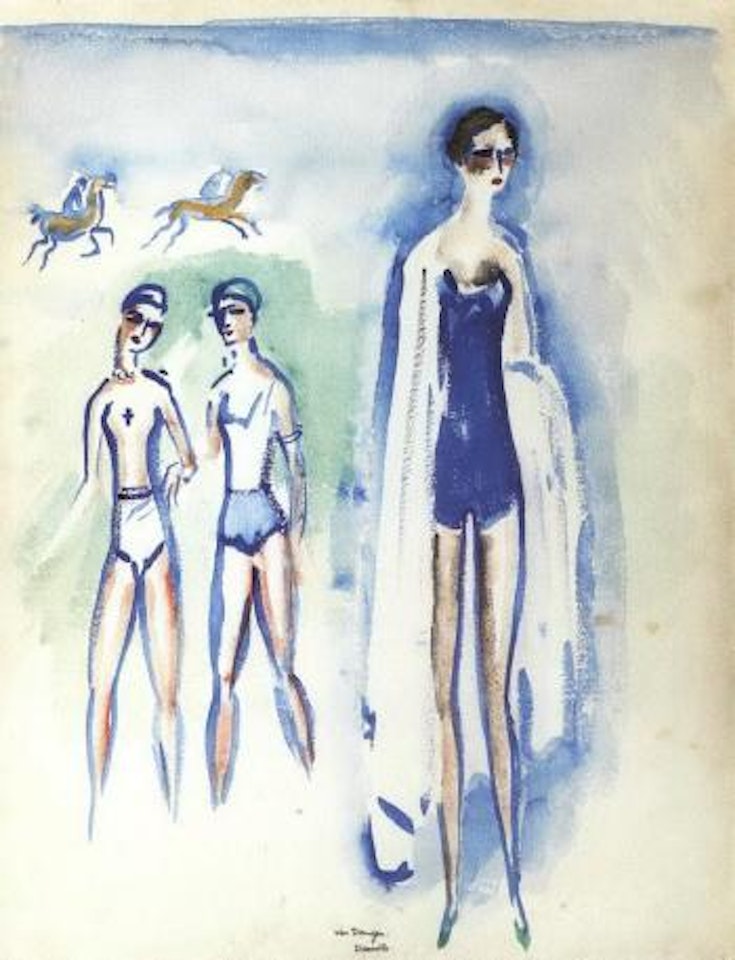 Deauville, trois personnages by Kees van Dongen