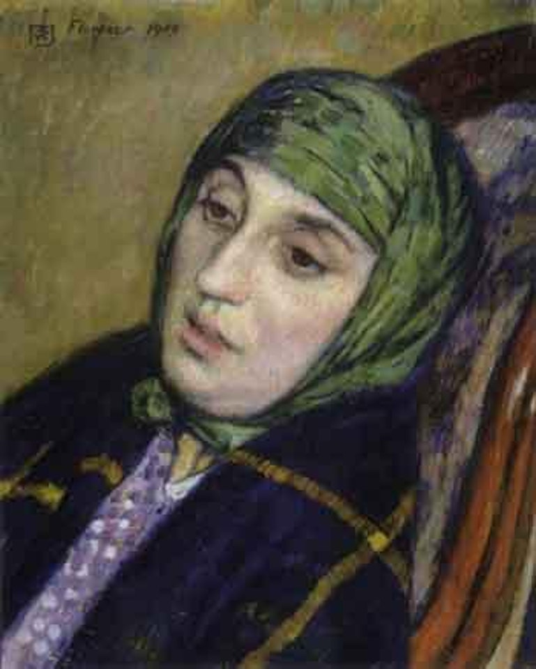 Portrait d'Elisabeth van Rysselberghe se reposant by Theo van Rysselberghe