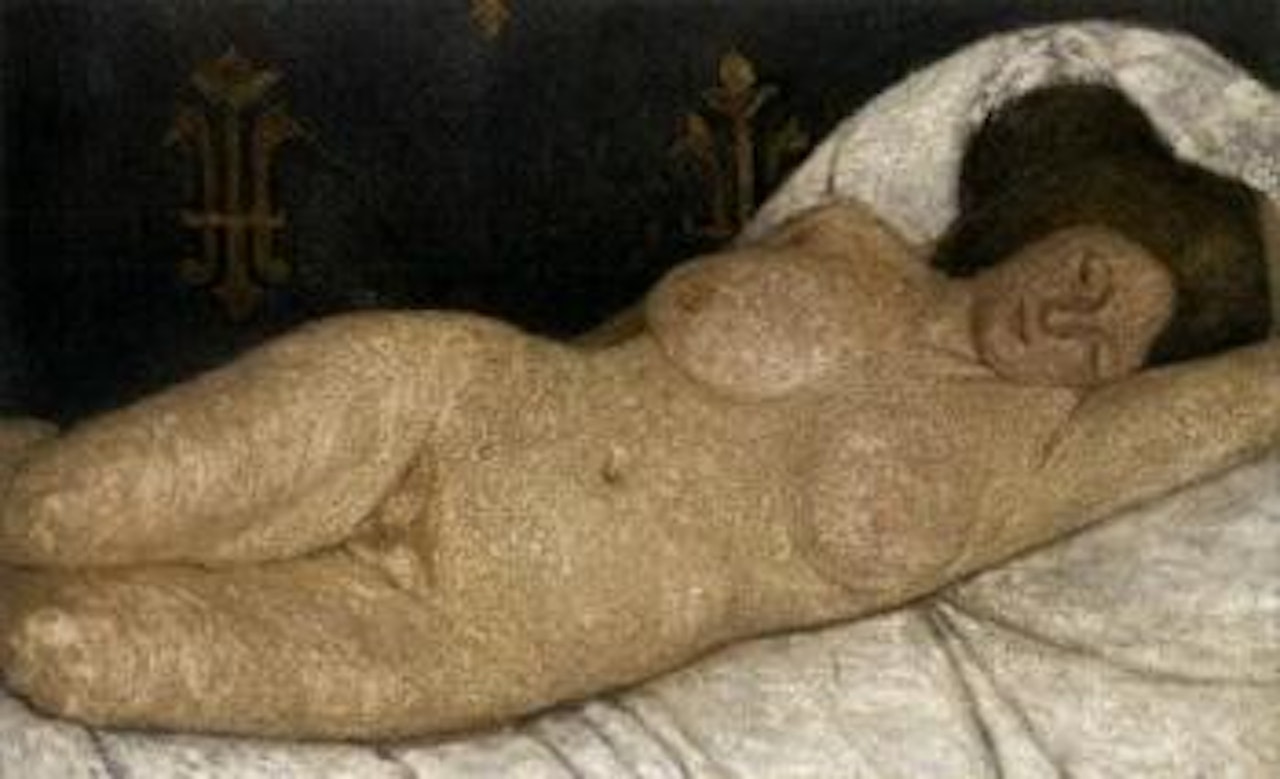 Liegender weiblicher akt by Paula Modersohn-Becker