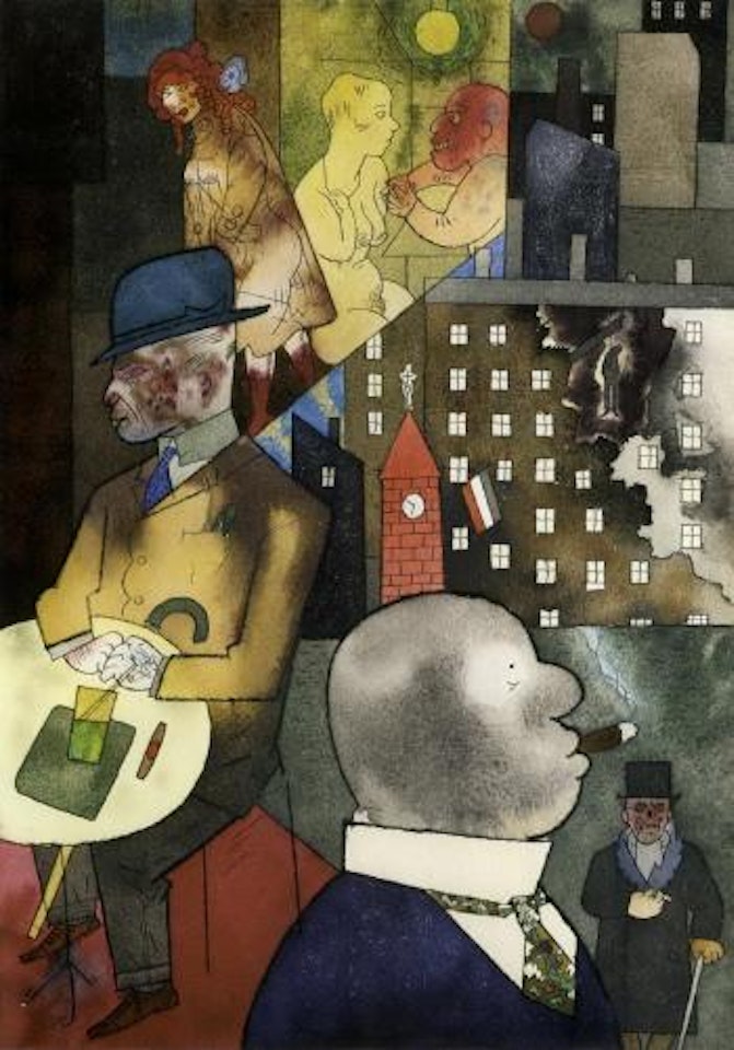 Quer durch Berlin N by George Grosz