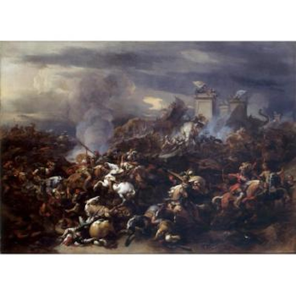 Battle between Alexander and Porus by Nicolaes Pietersz Berchem