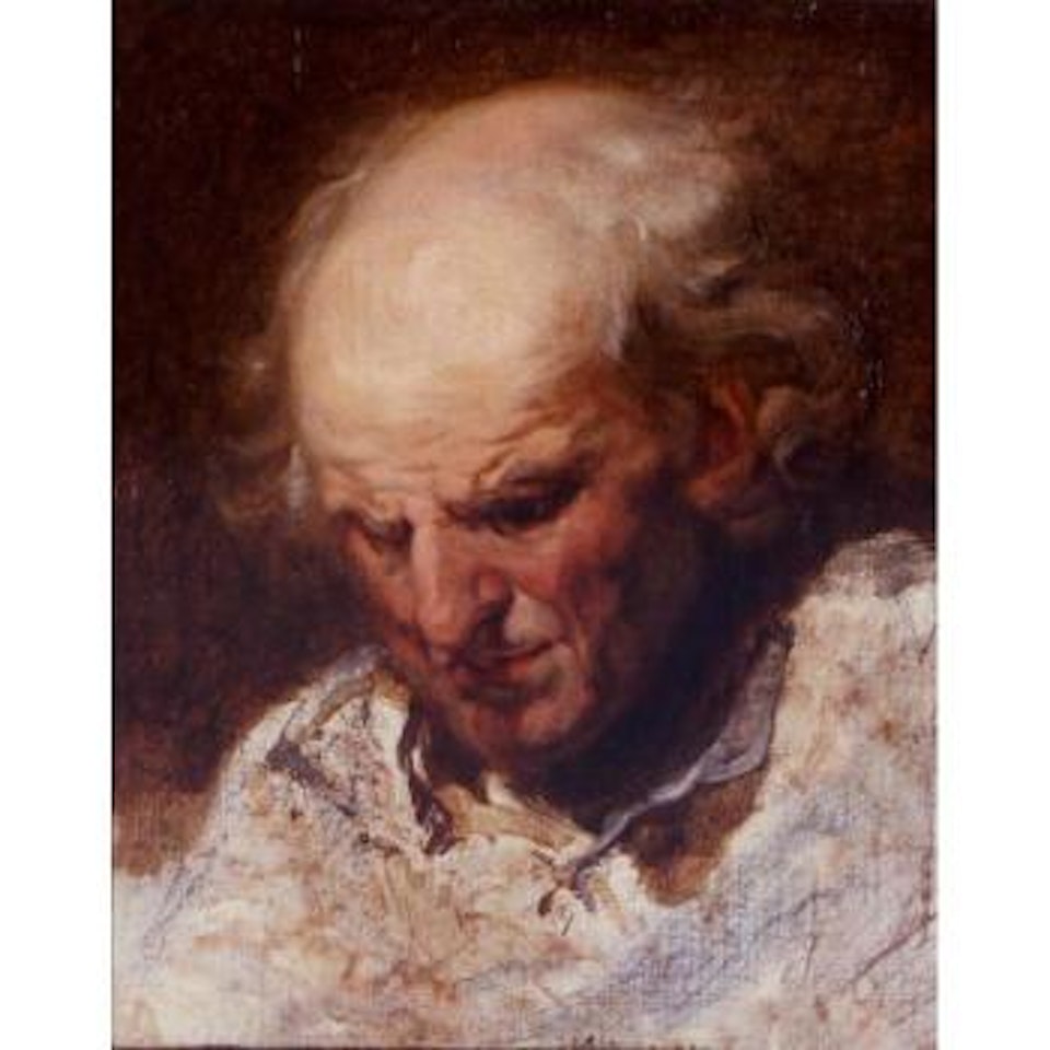 Study of an olld man by Jean-Baptiste Greuze