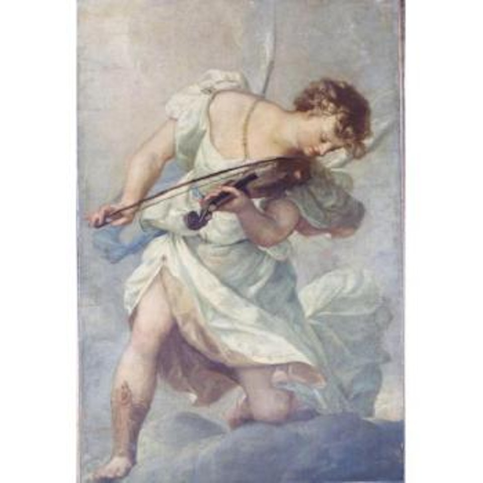Angel playing the violin by Pietro Liberi