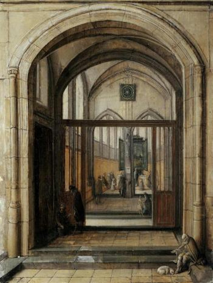 Entrance to a church by Hendrik van Steenwyck the Younger