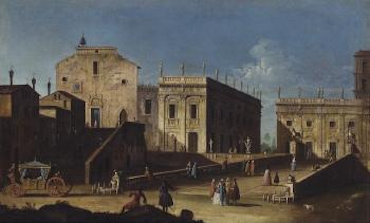 Rome, Santa Maria in Aracoeli and the Campidoglio by Canaletto